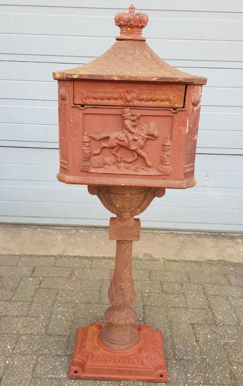 Diverse klassieke Engelse brievenbussen vrijstaand muur, Tuin en Terras, Brievenbussen, Zo goed als nieuw, Wandbrievenbus, IJzer