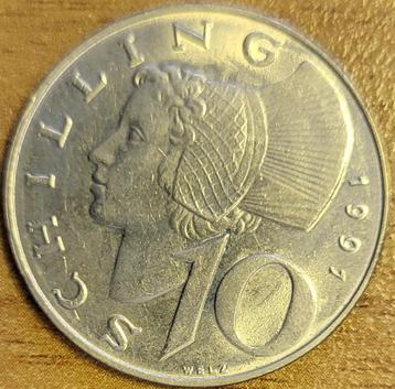 OOSTENRIJK 10 schilling 1991 KM#2918 MINT STATE beschikbaar voor biedingen