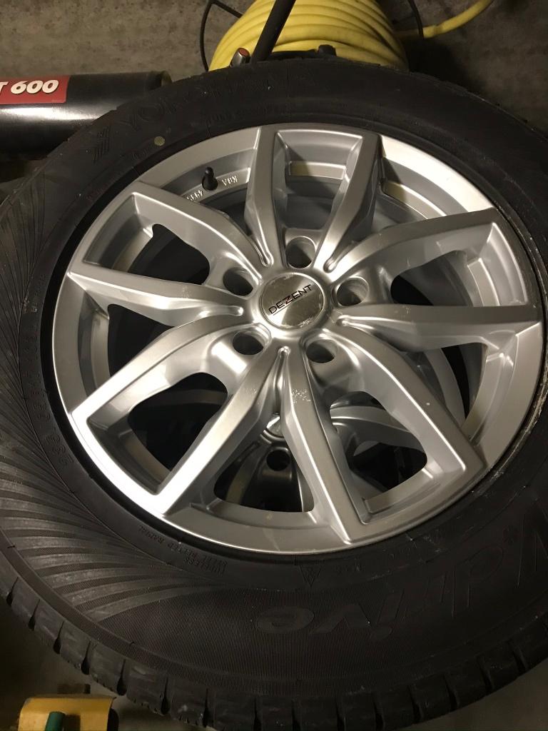 DEZENT VELGEN met winterbanden voor Land Rover of BMW, Ophalen, Gebruikt, Velg(en), 17 inch