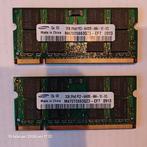 Samsung DDR2 SODIMM 2x2GB (4GB) 800MHz, Informatique & Logiciels, Mémoire RAM, Utilisé, Laptop, 4 GB, DDR2