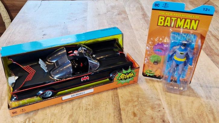Batman & Batmobile Classic TV Series de McFarlane, Verzamelen, Beelden en Beeldjes, Nieuw, Ophalen