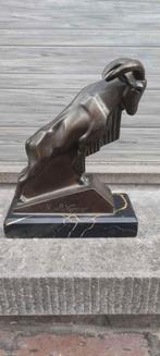 Bronze bouc signe max le verrier, Antiek en Kunst, Ophalen of Verzenden, Brons
