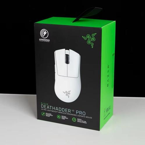 Razer DeathAdder V3 Pro 8K Hz compatible, Informatique & Logiciels, Souris, Neuf, Souris, Sans fil, Ergonomique, Souris de gaming