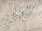 4 kleine glaasjes - shot glaasjes, Gebruikt, Ophalen of Verzenden