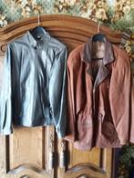 Heren lederen  en jeans vesten, Ophalen, Zo goed als nieuw, Maat 48/50 (M)