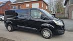 Ford Custom 2.2L bj 2014 Duble Cabin 78.000km Euro 5B Airco, Auto's, Euro 5, Zwart, Particulier, Te koop