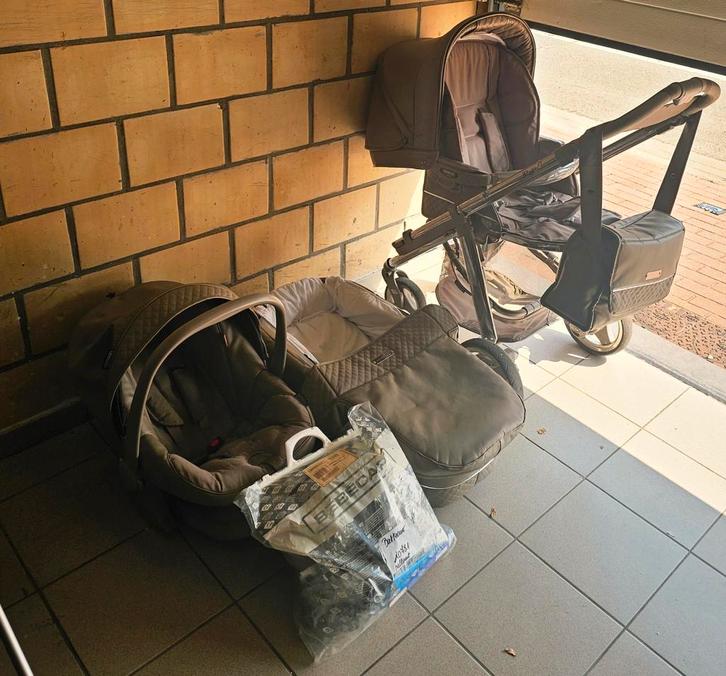 Kinderwagen Bébécar 3 in 1 en accessoires het model If-EL, Kinderen en Baby's, Kinderwagens en Combinaties, Zo goed als nieuw