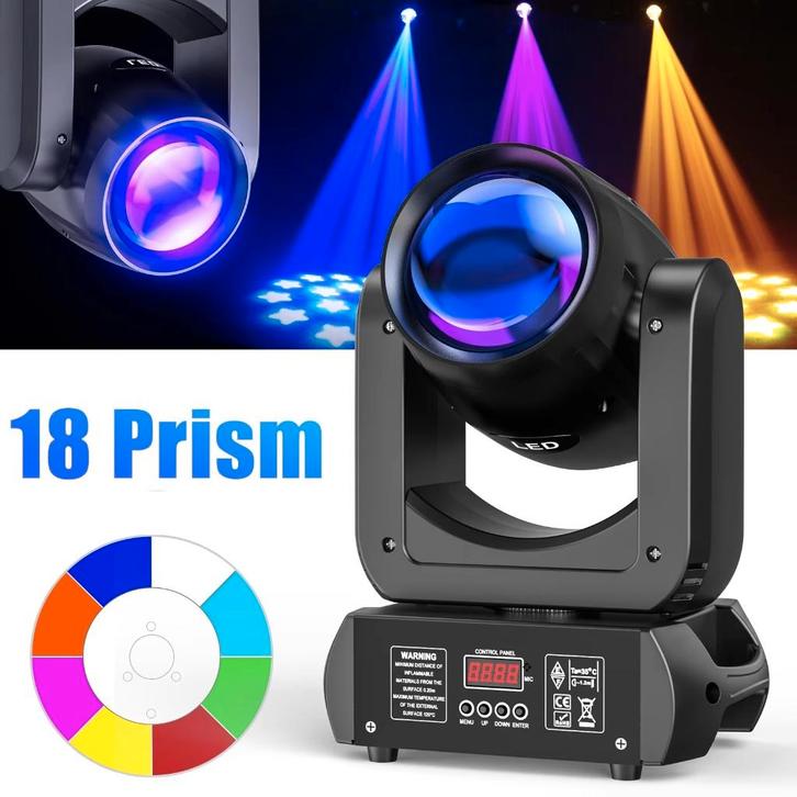 Nieuwe First Class 350W BEAM LED MOVING HEAD + 18 Facet Pris, Muziek en Instrumenten, Licht en Laser, Nieuw, Licht, Geluidgestuurd