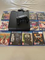 Playstation 4 met 10 spelletjes, Games en Spelcomputers, Ophalen, Met 1 controller, Original, 500 GB