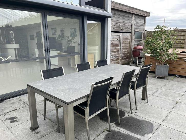 Bristol Tuintafel, Tuin en Terras, Tuintafels, Gebruikt, Rechthoekig, Overige materialen, Ophalen