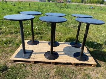 6 STATAFELS diameter 700 mm beschikbaar voor biedingen
