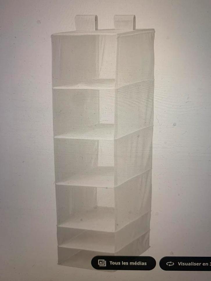 Ikea Skubb blanc: rangement à 6 compartiments, Huis en Inrichting, Woonaccessoires | Etagères, Nieuw, Ophalen