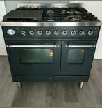 Nette staat Boretti antraciet kleur 5,pits 90cm ovens, 60 cm of meer, 5 kookzones of meer, Vrijstaand, 90 tot 95 cm