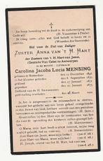 Zuster Anna Carolina Mensing Rotterdam Celst Antwerpen 1900, Verzamelen, Bidprentjes en Rouwkaarten, Verzenden, Bidprentje