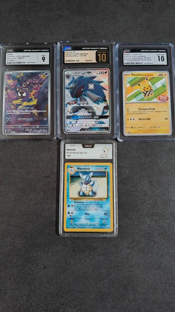 Pokemon graded kaarten, Hobby en Vrije tijd, Verzamelkaartspellen | Pokémon, Zo goed als nieuw, Ophalen of Verzenden