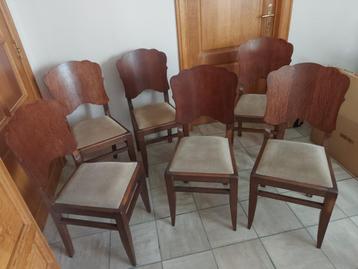 set van 6 eetkamerstoelen beschikbaar voor biedingen