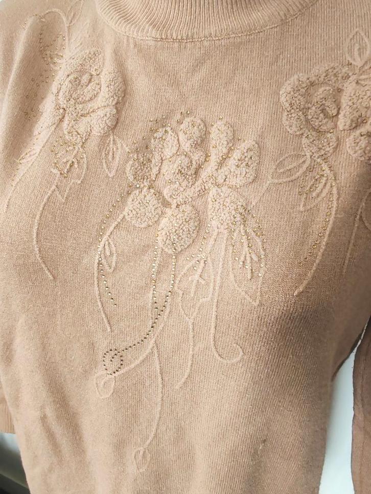 Lichte trui van kamelenwol en kasjmier, Kleding | Dames, Jurken, Gedragen, Maat 42/44 (L), Geel, Ophalen of Verzenden