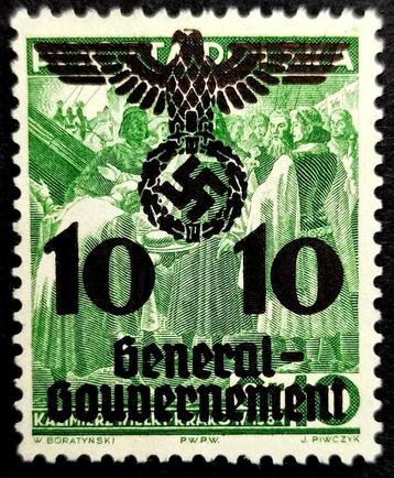 Generalgouvernement overdruk 10/10 Groschen 1940 beschikbaar voor biedingen