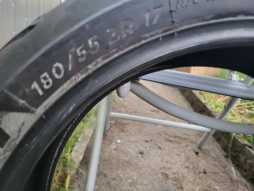 Pneu MICHELIN arrière moto 180/55/17, Enlèvement ou Envoi, Utilisé