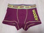 Paarse boxershort Woody 98, Kinderen en Baby's, Kinderkleding | Maat 98, Nacht- of Onderkleding, Ophalen of Verzenden, Zo goed als nieuw