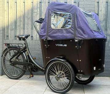 Zeer nette elektrische bakfiets Vogue Superior middenmotor beschikbaar voor biedingen