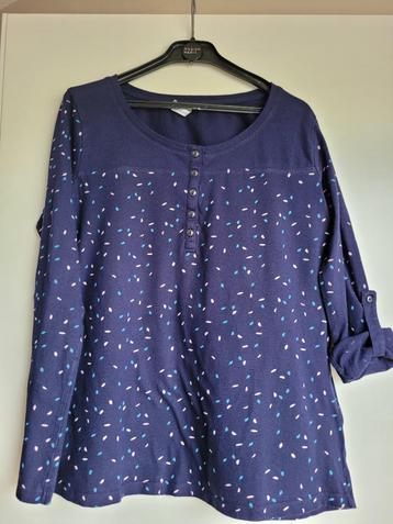 T-SHIRT VOOR DAMES, Maat 38/40 (M), BLANCHE PORTE, Blauw, Ophalen of Verzenden