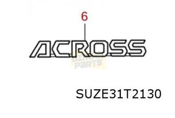 Suzuki Across (9/20-) (A5Z) 	embleem tekst "Cross" op achter beschikbaar voor biedingen