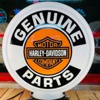 Glazen Harley Davidson motorcycles benzinepomp globe lamp, Ophalen of Verzenden, Gebruikt, Lichtbak of (neon) lamp