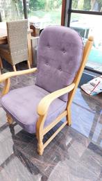 Eénzit fauteuil/zetel, Huis en Inrichting, Ophalen, Hout, Minder dan 75 cm, Zo goed als nieuw