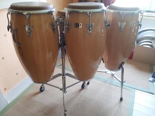 LP Classic Conga Set + statieven, Muziek en Instrumenten, Percussie, Gebruikt, Melodische percussie, Ophalen