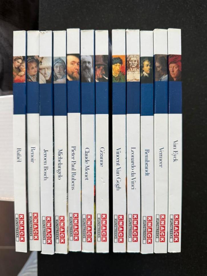 Volledige kunstreeks KNACK 12 stuks: van Gogh, da Vinci,…, Boeken, Kunst en Cultuur | Beeldend, Zo goed als nieuw, Ophalen