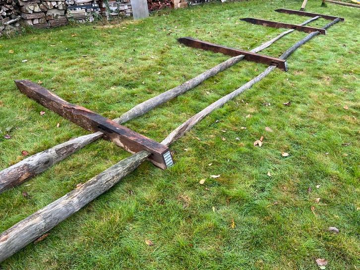 Natuurlijke paardenomheining kastanje Post & Rail, Dieren en Toebehoren, Stalling en Weidegang, Weidegang