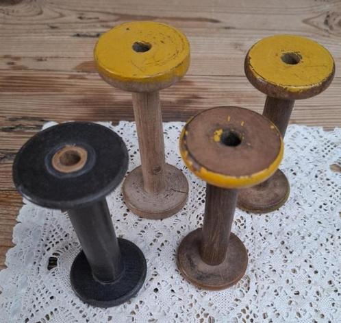 4 Oude Franse houten klossen, Antiek en Kunst, Curiosa en Brocante, Ophalen of Verzenden