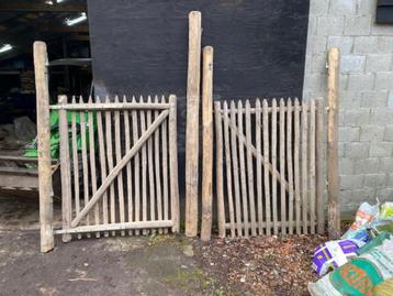 Houten poort, Tuin en Terras, Ophalen, Zo goed als nieuw, Hout, Tuinhek
