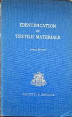 Identification of textile materials Textile Institute (Manch, Boeken, Ophalen of Verzenden, Zo goed als nieuw, TheTextile Institute