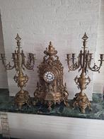 Schouwgarnituur in koper, Antiek en Kunst, Ophalen