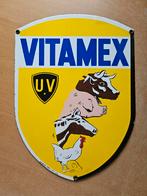 Email Belge bord van Vitamex Usines Vermylen uit 1962, Verzamelen, Gebruikt, Ophalen
