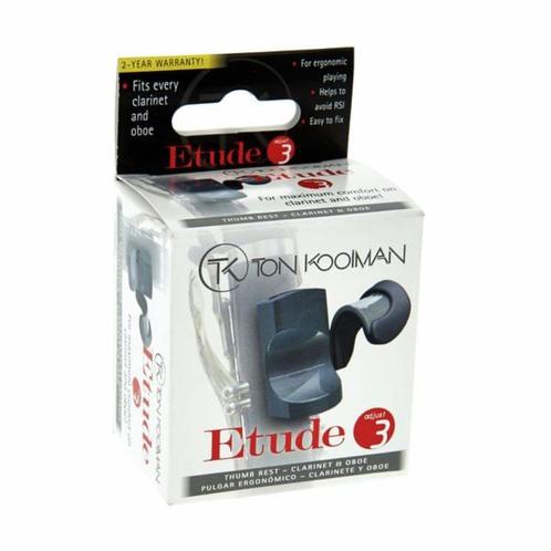 Ton Kooiman Thumb Rest "Etude 3" Black Ergonomische duimsteu, Musique & Instruments, Instruments à vent | Clarinettes, Neuf, Clarinette en si bémol