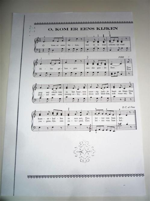Sinterklaas piano partituren, Musique & Instruments, Partitions, Utilisé, Thème, Autres genres, Piano, Enlèvement ou Envoi