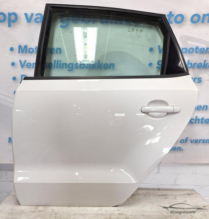 Deur Portier VW Polo 6R 6C links achter LB9A in goede staat, Auto-onderdelen, Carrosserie, Deur, Volkswagen, Achter, Links, Gebruikt
