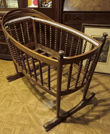 Berceau ancien en bois, Enlèvement, Utilisé, Berceau