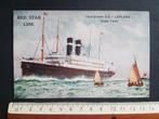 Postkaart Red Star Line Twin-Screw Lapland Passagiersboot, Verzamelen, Verzenden, Voor 1920, Ongelopen, Voertuig