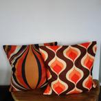 Retro vintage stijl kussenhoezen 45 x 45 cm diverse modellen, Verzenden, Nieuw, Overige kleuren, Vierkant