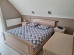 Kwaliteitsvolle slaapkamer uit massief eik ceruse., Ophalen, Zo goed als nieuw, Tweepersoons, Massief eik ceruse