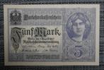 Bankbiljet 5 Mark Duitsland 1917 UNC, Postzegels en Munten, Bankbiljetten | Europa | Eurobiljetten, Ophalen of Verzenden, Duitsland