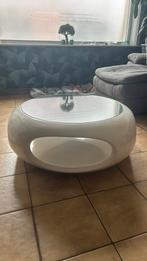Vintage salontafel van hars en gerookt glas, Ophalen