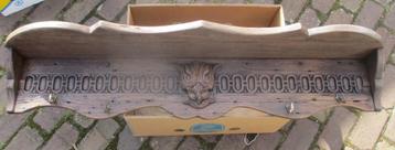 Mooie Antieke Houten Wandkapstok - 116x22x20 beschikbaar voor biedingen