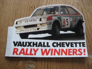 Vintage Sticker Vauxhall Chevette Rally Winners  beschikbaar voor biedingen