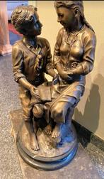 bronze : statue en bronze signée Rousseau 74cm, Antiquités & Art, Enlèvement ou Envoi