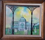 BOGAERT Gaston "Avril" olie op paneel, Antiek en Kunst, Ophalen